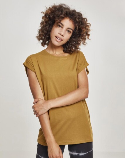Urban Classics Women's Thirt med ekstra skuldre Brun