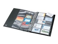 Sigel - Visittkortside - for 90 x 58 mm - kapasitet: 200 kort - gjennomsiktig Sigel - Visittkortside - for 90 x 58 mm - kapasitet: 200 kort - gjennomsiktig