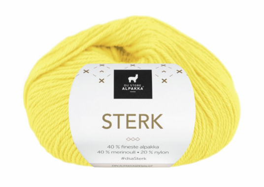 Du Store Alpakka Du Store Alpakka Garn Sterk Gul 914 50g