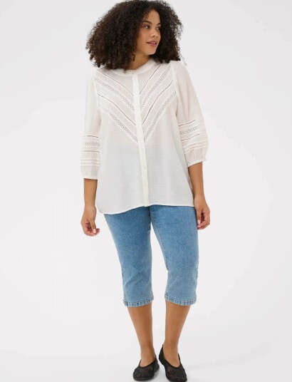 Kaffe Curve Kcliwa Shirt Cream 44
