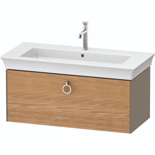 Duravit White Tulip Servantskap 1 skuff 98,4x45,8x41 cm Eik/Stengrå Høyglans
