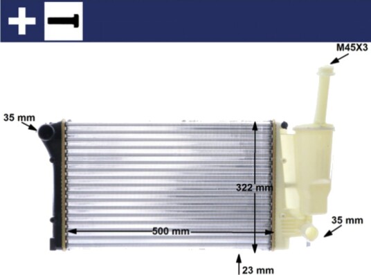 Radiator MAHLE ORIGINAL CR 1451 000S