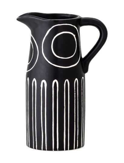 Bloomingville Troy Vase Sort Stentøj Black H17CM