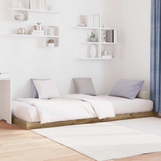 Gulvbedramme Artisan Eik 75 x 190 cm Konstruert tre