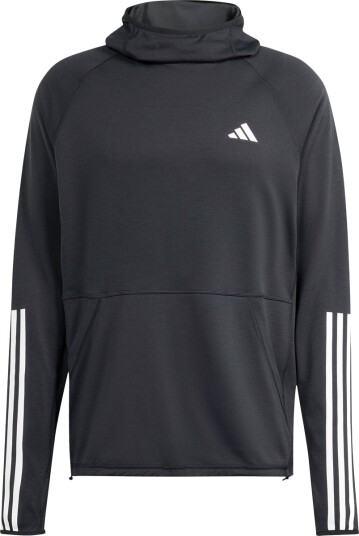 adidas Own The Run 3 Stripes Hood Løpetrøye Herre Svart S