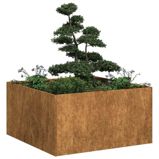 vidaXL Plantekasse rust 80x80x40 cm forvitringsstål vidaXL Plantekasse rust 80x80x40 cm forvitringsstål