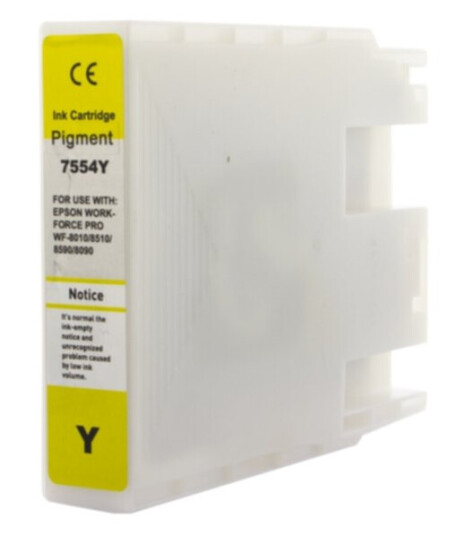 T7554, Blekkpatron, erstatter Epson T7554, gul, 4.000 sider, inkClub