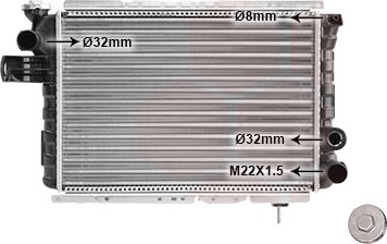 VAN WEZEL 43002009 Radiator motorkjøling