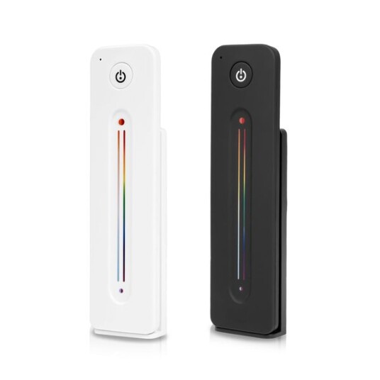 Fjernkontroll for LED stripe AGGE RGB+CCT Touch Slide RF 2,4 GHz Kun fjernkontroll Svart Fjernkontroll for LED stripe AGGE RGB+CCT Touch Slide RF 2,4 GHz Kun fjernkontroll Svart