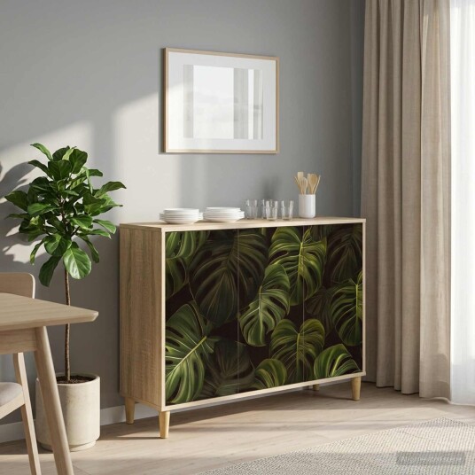 vidaXL Serviesskap ELBURG Sonoma 102 x 33 x 75 cm Konstruert tre