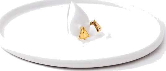 POLSPOTTEN Plate Diving Duck   White   L40X W40X H9.5CM