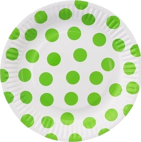 Godan Papirtallerkener Erter Pistasje 18 Cm 6 Stk