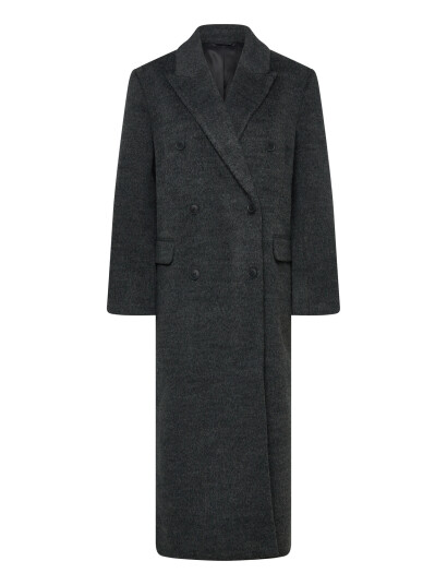 Weekday Logan Wool Blend Hairy Coat Grey XL Weekday Logan Wool Blend Hairy Coat Grey XL