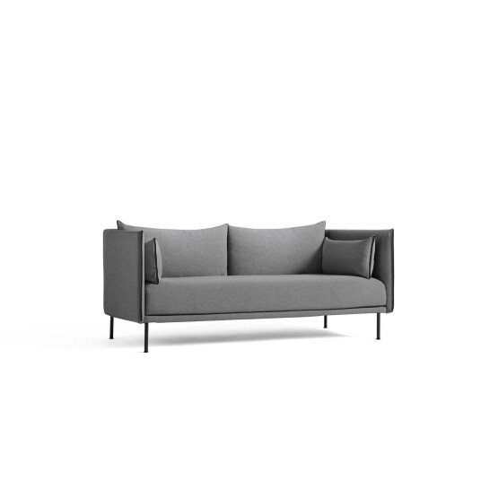 Hay Silhouette 2 Seter Sofa Sort Stål / Coda 182