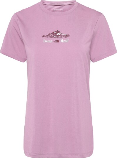 The North Face W Foundation Short Sleeves T Shirt Graph Purple M