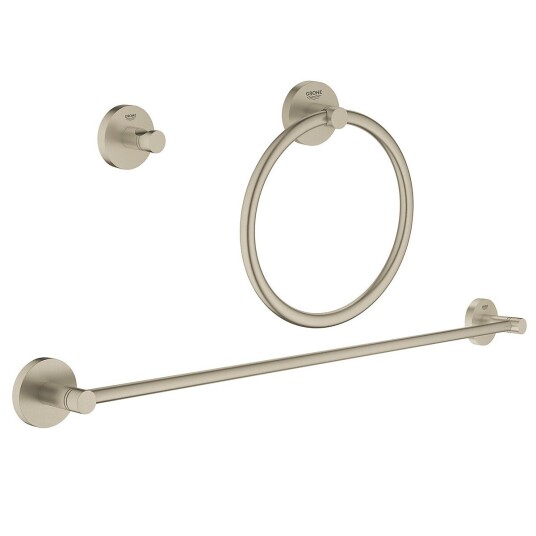 Grohe Essentials baderomssett Matt Nikkel