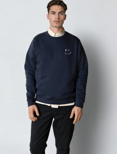 Clean Cut Copenhagen Patrick Sweatshirt - Navy - XXXL