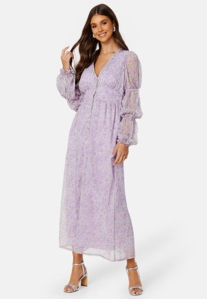 VERO MODA Noabelle V-Neck Dress Lavender Frost AOP:M L