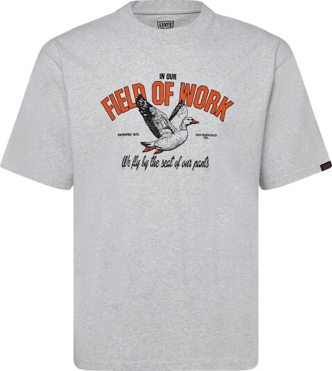 Levi"s® Ww Gr Tee Field Of Work Sterli   Grey   M