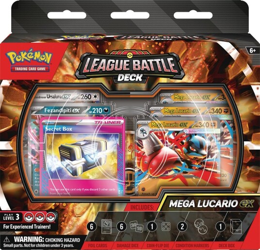 Pokemon TCG Mega Lucario EX League Battle Deck POK10360-101 Pokemon TCG Mega Lucario EX League Battle Deck POK10360-101