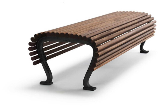 Byarums bruk Jujol benk Svart/oljet mahogni 180 cm Svart Byarums bruk Jujol benk Svart/oljet mahogni 180 cm Svart