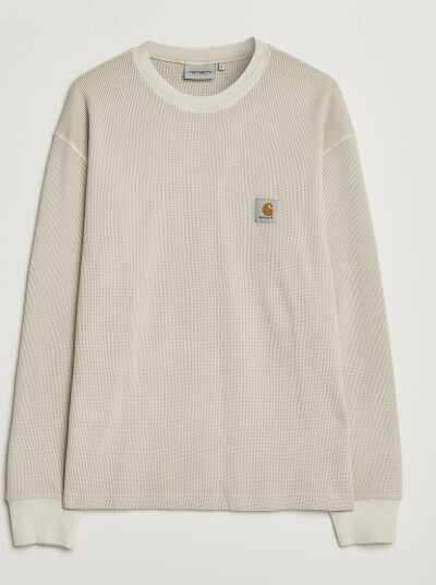 Carhartt WIP Long Sleeve Waffle T Shirt Fleur De Sel