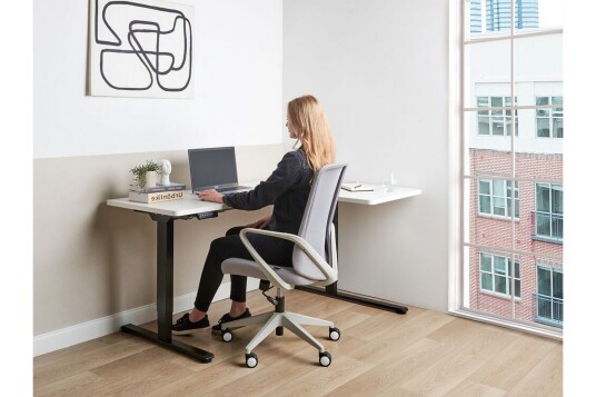 Bina Skrivebord 109x160 cm Svart/Hvit