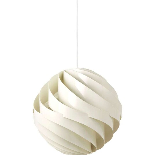 GUBI Turbo Taklampe Blank Alabaster Hvit Stor GUBI Turbo Taklampe Blank Alabaster Hvit Stor