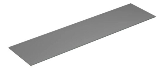 Dansani Calidris Form Topplate B40-232xh1xd40cm Lys grå Matt / 160cm