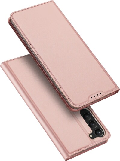 Dux Ducis Skin Pro-etui for Samsung Galaxy S23+ flip cover kort lommebok stativ rosa