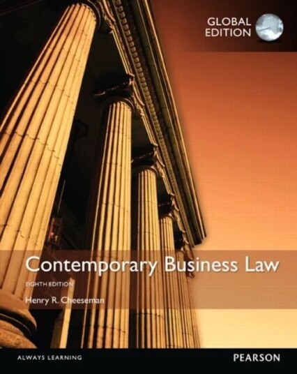 Contemporary Business Law, Global Edition Av Henry Cheeseman