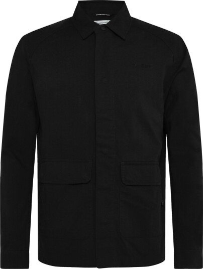 Knowledge Cotton Apparel Ripstop Overshirt Gots/Vegan Black XXL