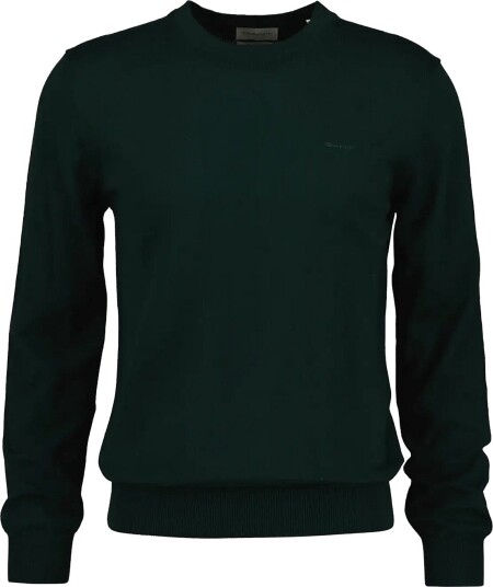 Gant Cotton Wool C Neck TARTAN GREEN L