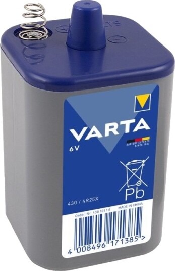 Varta 6V Longlife Sinkklorid Batteri 7500 mAh 4R25
