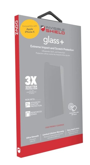 Invisible Shield Glass+ Skjermbeskytter for iPhone X og Xs