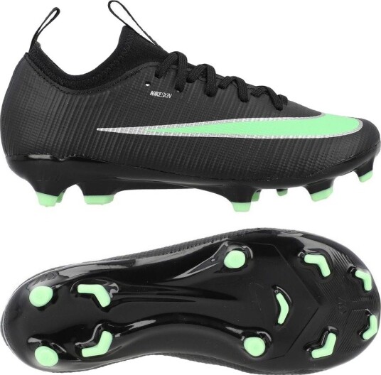 Nike Mercurial Vapor 17 Academy Mg Shadow   Svart/illusion Green Barn størrelse 27