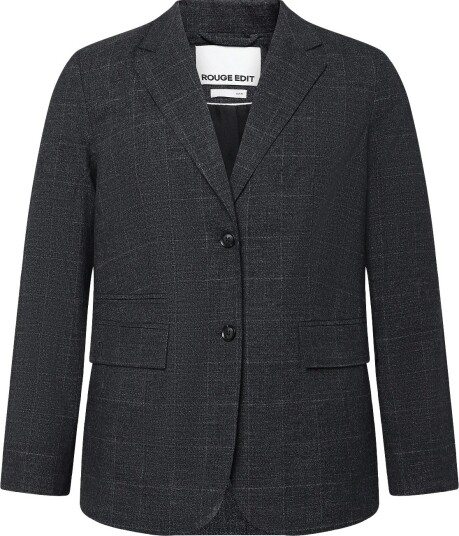 ROUGE EDIT Roucara L/S Sb Blazer Grey 44