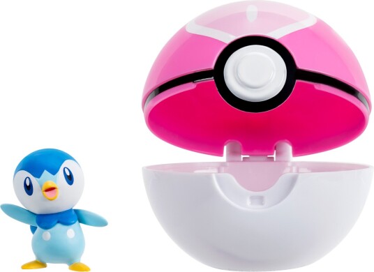 Pokémon Clip N Go Piplup with Love Ball
