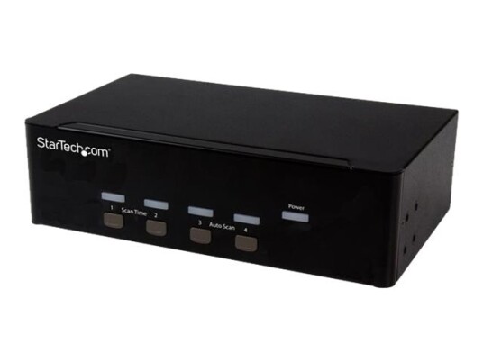 Startech.Com 4 Port Vga Kvm Switch Dual Vga Hot Key & Audio Support 1920X1200 Kvm Switch Kvm Video Switch Sv431dvgau2a Kvm / Lyd / Usb Svitsj 4 X Kvm/Lyd/Usb 1 Lokalbruker Stasjonær For P/N: Sv431rack Sva12m2neua Sva12m5na