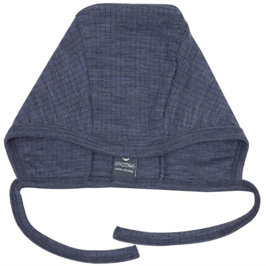 Smallstuff Ull Drop Needle Baby Hjelm Denim Melange 56 Smallstuff Ull Drop Needle Baby Hjelm Denim Melange 56