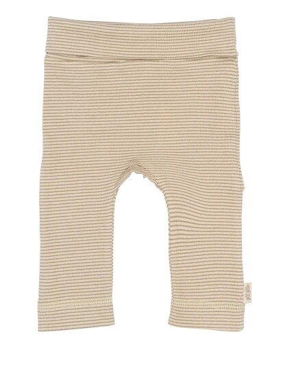 Petit Piao Ppdian Fold Leggings Stripe Nb Noos Beige 44