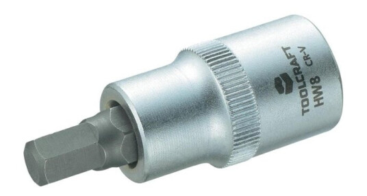 Toolcraft 816158 Unbrako Topnøgle-Bit-Indsats 8 Mm 1/2 (12,5 Mm)