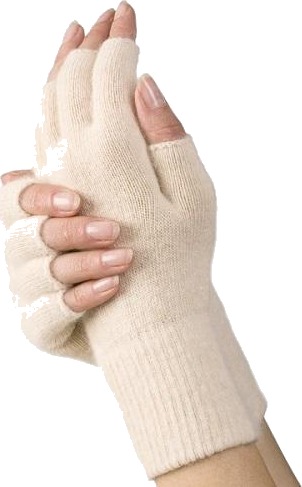 Medima halvfingervanter beige onesize 1 par