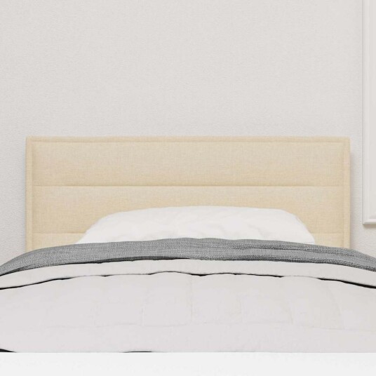 LED Hodegavl Linjemønster Krem 90 cm Stoff