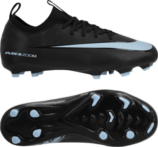 Nike Air Zoom Mercurial Vapor 16 Academy MG Shadow   Svart/Isblå Barn   Multi Ground (MG) størrelse 35½