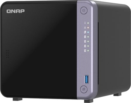 QNAP TS 432X 4G NAS 48 TB + 4 x 12 TB WD Red Plus Harddisk
