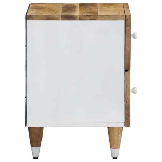 Nattbord 2 stk 40x33,5x46 cm heltre mango 8721158496621