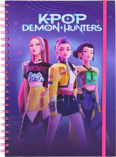 Euromic Kpop Demon Hunters A4 Notesbog Purple ONE SIZE Euromic Kpop Demon Hunters A4 Notesbog Purple ONE SIZE