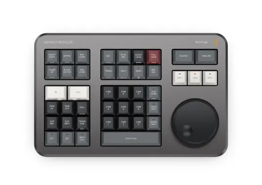 Blackmagic DaVinci Resolve Speed Editor Tastatur med USB-tilkobling - Grå Blackmagic DaVinci Resolve Speed Editor Tastatur med USB-tilkobling - Grå