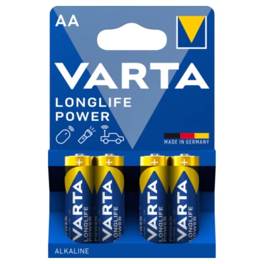 Varta AA Alkalisk Batteri 4-pk 1.5V 2300 mAh Blå Varta AA Alkalisk Batteri 4-pk 1.5V 2300 mAh Blå
